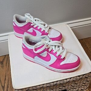 Nike Pink and White Sneakers